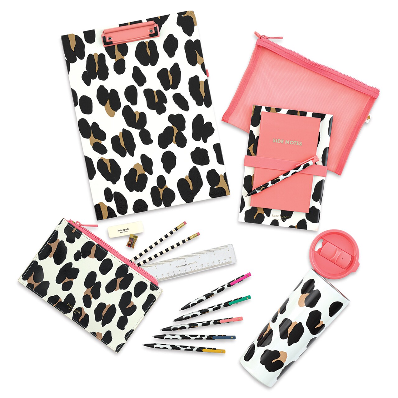 Kate Spade New York Forest Feline Office Accessories - Pencil Pouch Set